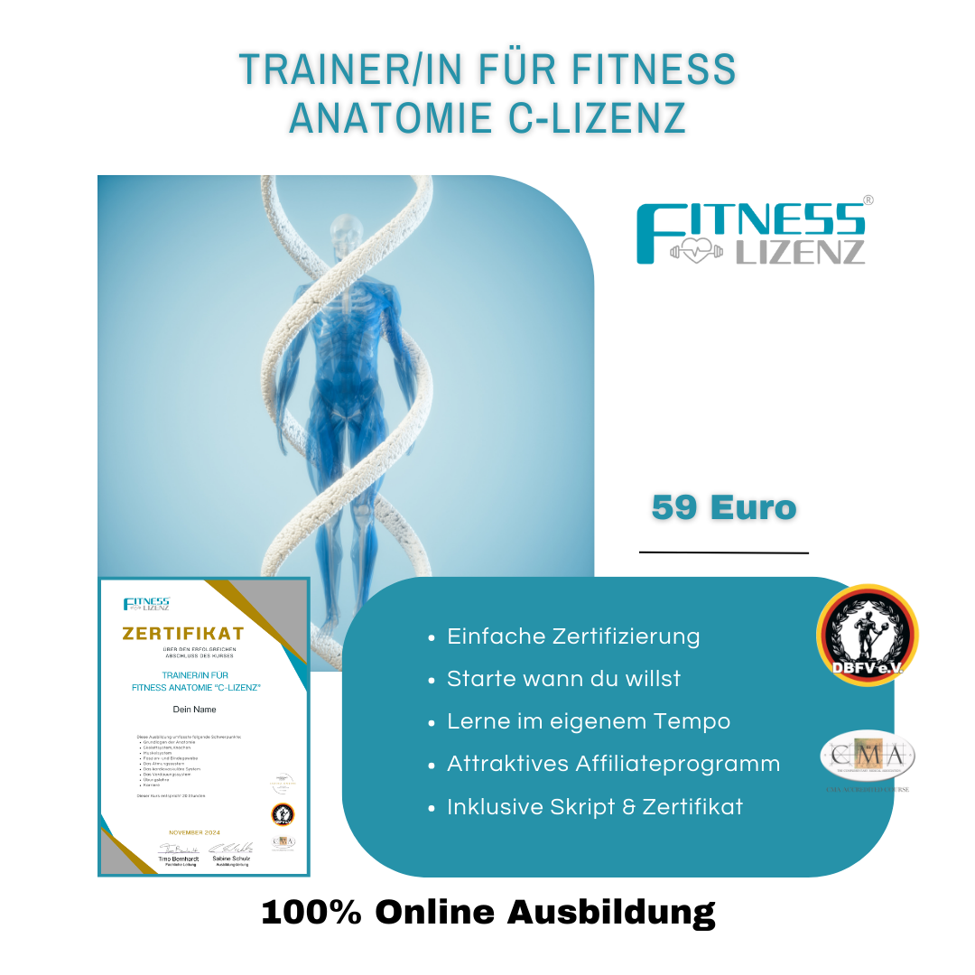 Trainer/in für Fitness Anatomie "C-Lizenz"