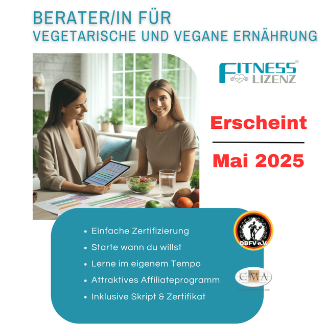 Berater/in für vegetarische und vegane Ernährung - FitnessLizenz