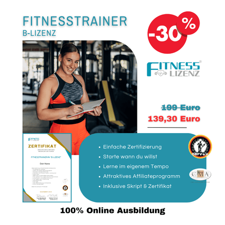 Fitnesstrainer/in "B - Lizenz" - FitnessLizenz