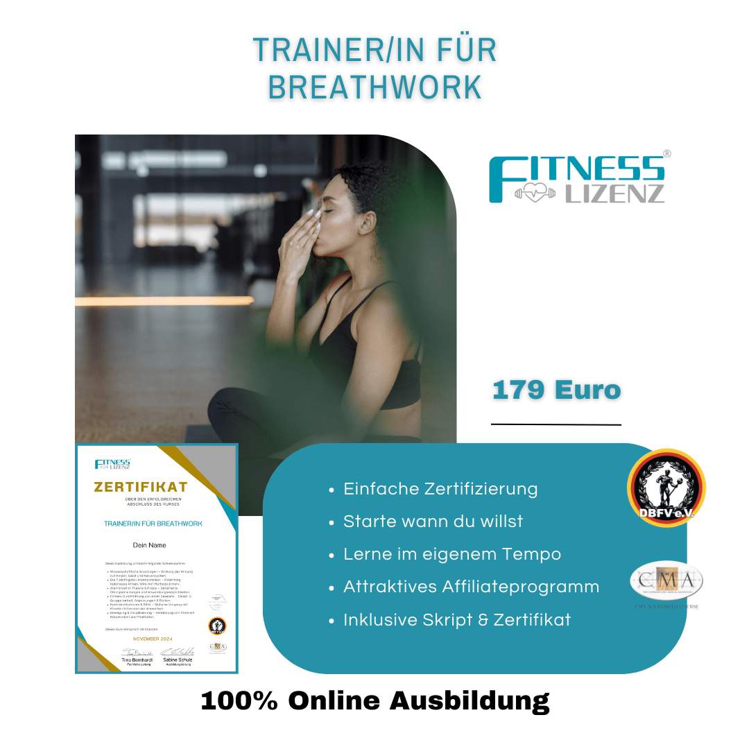 Trainer/in für Breathwork - FitnessLizenz